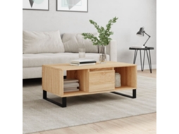 Vidaxl Mesa De Centro 90x50x36,5 Cm Derivados Madeira Carvalho Sonoma