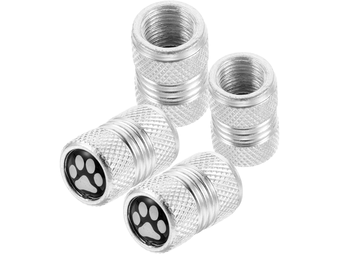 Conjunto De 4 Tampas De Válvula De Pneu Em Alumínio Para Maior Segurança Ao Dirigir.
