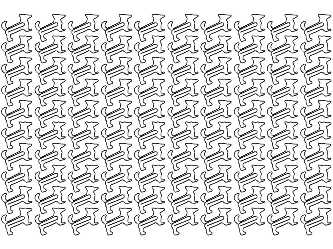 100 Unidades de Clipes em Formato Cachorrinho, Criativos E Fofos, Com Revestimento Metálico, Marca Ideais