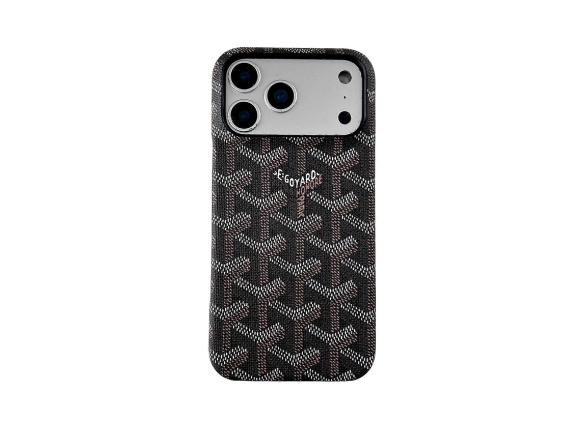 Semi-coverage Case With Edge-painted Finish Black Houndstooth18promax