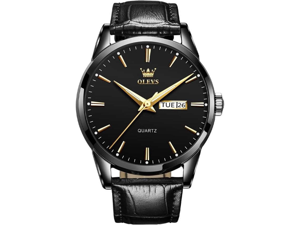 Lurelia Relógio Masculino, Movimento De Quartzo, Data/calendário, Luminoso, 9 Mm, 0,35 Polegadas, 38 Mm, 1,49 Polegadas, 8,66 Polegadas, 20 Mm, Couro