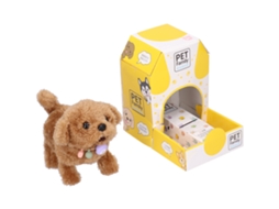 Primerox boneco de Pelúcia Elétrico Cachorro Simulação Fofo Interativo Presente para Crianças