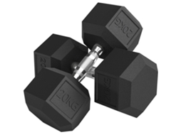 Conjunto de halteres 2 em 1, barra e halteres, 15 Kg, antiderrapante