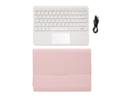 2026zentro-capa Teclado Tablet Couro Bluetooth Touchpad Anti-risco Para Galaxy Tab S6 Lite 10.4 Sm P613/p619/p610/p615 Roseate