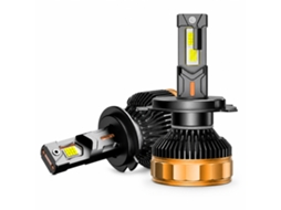 Lâmpada Led Para Farol Redsea 9007, Luz Branca 6000 K, 300 W, 12/24 V, Preto E Dourado