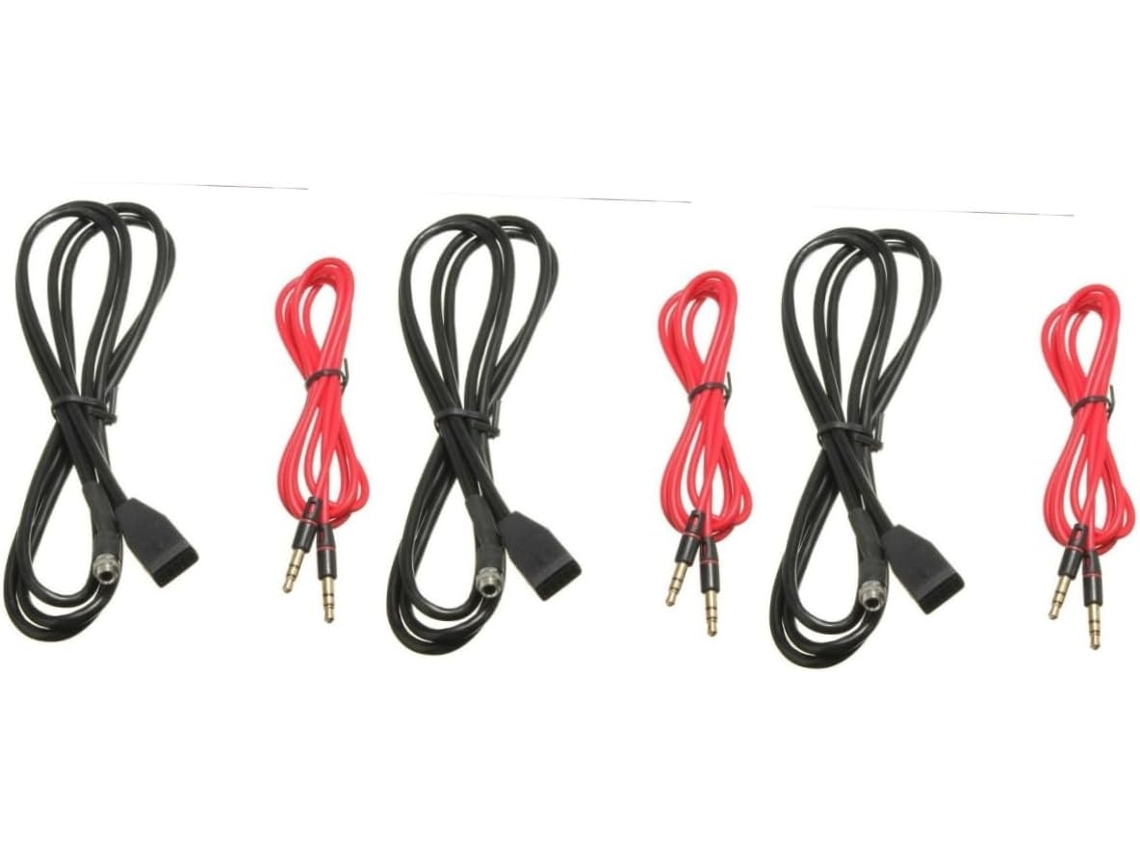 Conjunto De 3 Cabos De Áudio Estéreo Automotivos Robustos E Confiáveis De 3,5 Mm Para Modelos E46 (1998-2006)