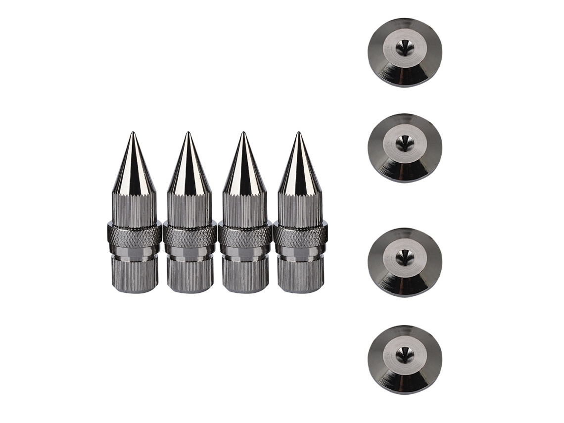 Base antivibração para alto-falante amplificador de subwoofer, resistente a golpes, de cobre cromado com S/MARCA