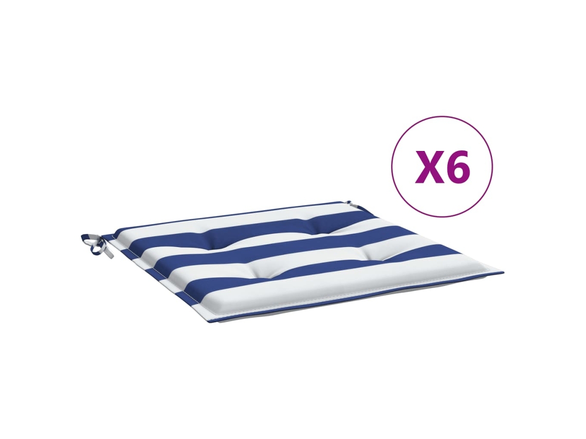 Chair Cushion, Chair Cushions Vidaxl Multicolor Tecido (50 X 50 X 4 Cm)
