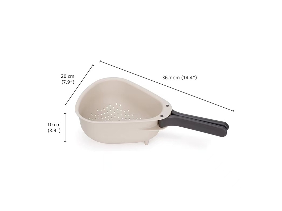 Peneira De Cozinha Com Alça - Grande, 36.7cm, Resistente, Para Preparação De Alimentos Em Grandes Quantidades