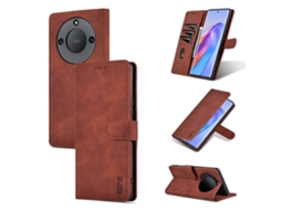 Capa De Celular De Couro Com Textura De Pele De Bezerro Para Honor X40 Azns