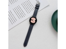 Pulseira De Couro Costurada Para Samsung Galaxy Watch4 40mm / 44mm