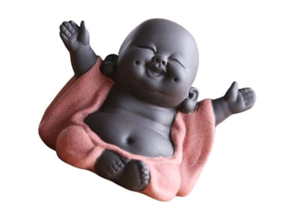 Figura De Buda Cerámica Miniatura Monje Buda Maitreya Decoración Feng Shui Para Té
