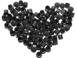 Conjunto De 100 Peças Protetores Plástico Preto Para Móveis, Com Fecho, Ideais Para Armários De Cozinha, Mesas E