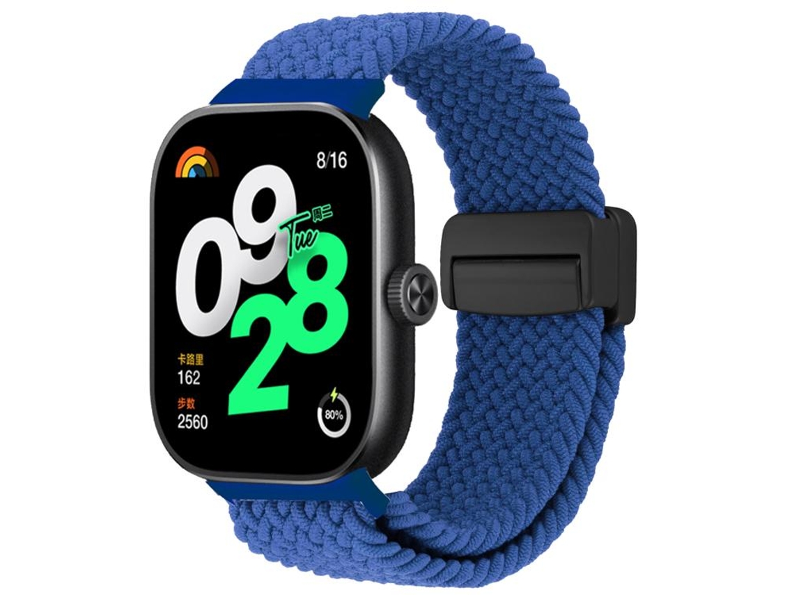 Bracelete para Redmi Watch 6 / 5 / 4 XIAOMOYU em Nylon Trançado com Fecho Magnético Azul Marinho