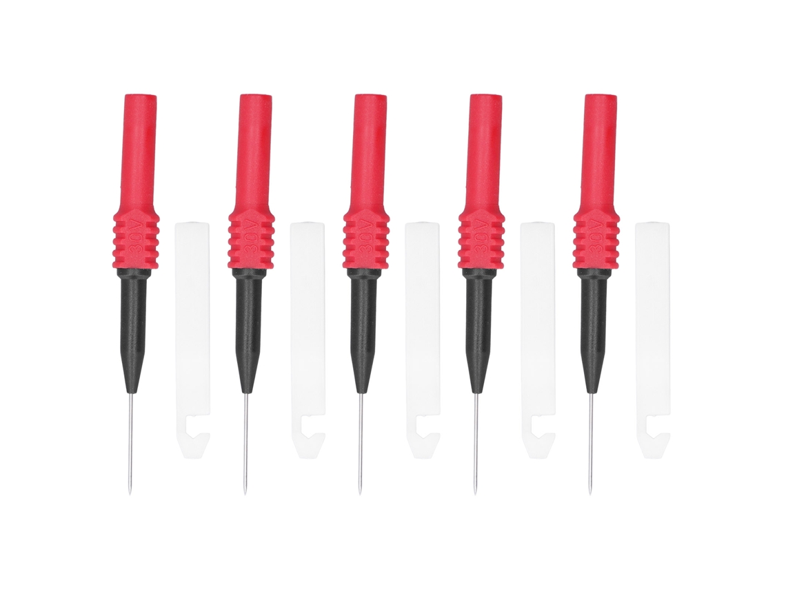 Peças Sonda De Teste Agulha Perfuradora 0.7mm Com Capa Para Multímetro Vermelho