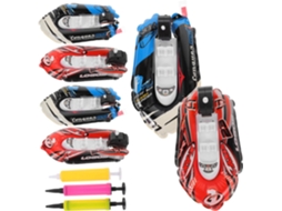 Conjunto de 6 Peças de Barco Inflável a Pedal para Banho para Meninos e Meninas. CHABERLU