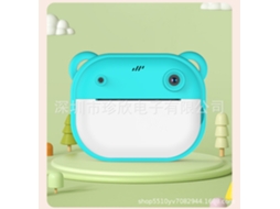 Câmera Instantânea para Crianças: Gifty 600 Câmera Verde + 2 Rolos de Papel para Impressora + Cordão YUNZII