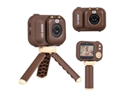 Câmara Digital Mini Câmara de Vídeo para Crianças 1080P 48Mp Lente Dupla KH2023