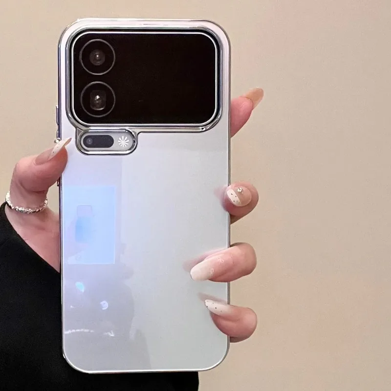 Capa Para Celular Xiaomi 17 Pro (prateada), Com Acabamento Eletrogalvanizado, Brilhante E Resistente A Impactos, Feita De Material Rígido Ultrafino.