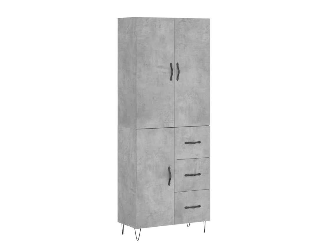 Armário Alto Derivado de Madeira Cinza Cimento MAISON EXCLUSIVE (69,5x34x180 cm)