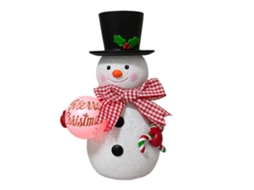 Boneco de Neve de Natal com Bola Luminosa