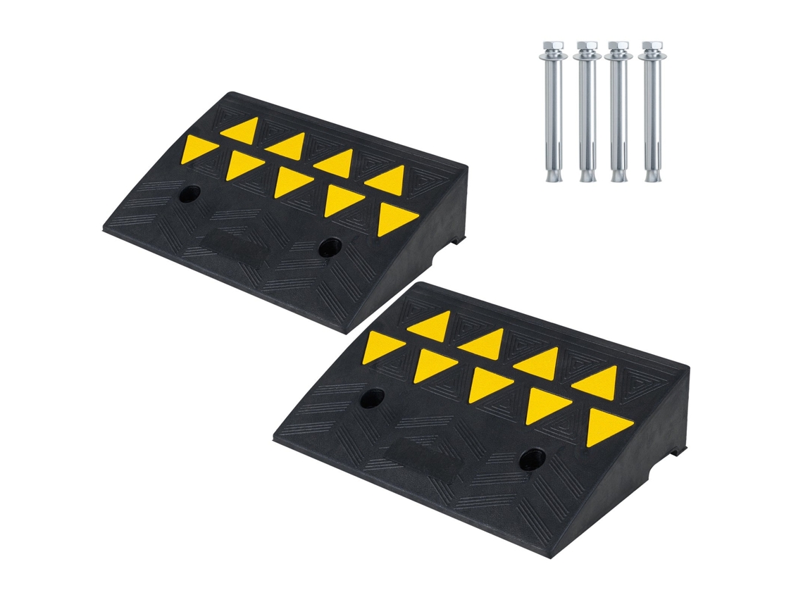 Rampas De Acesso Para Garagem, Conjunto De 2, Com Elevação De 5 A 6 Polegadas.