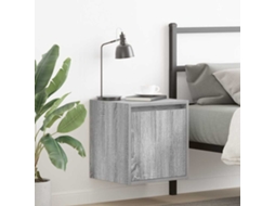 Vidaxl Mesa De Cabeceira De Parede 38x34x40 Cm Cinzento Sonoma