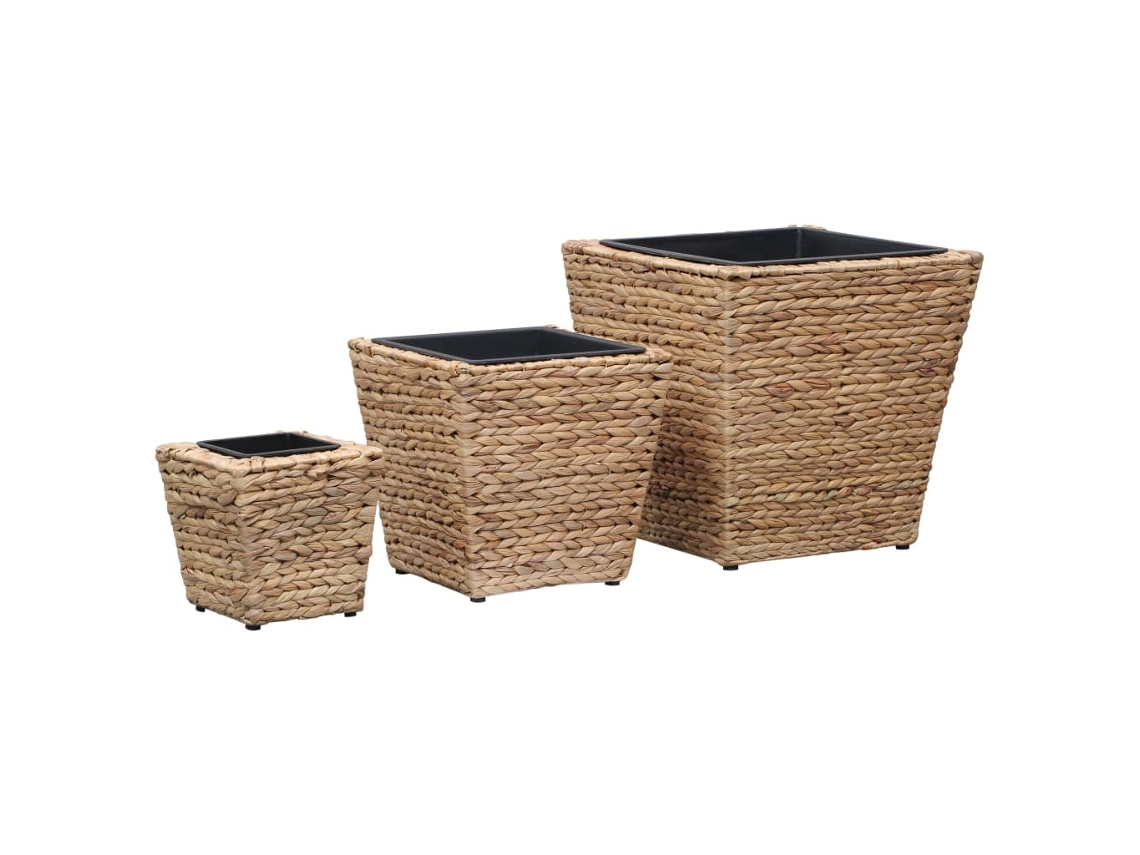 Vidaxl Vasos/floreiras 3 Pcs Jacinto De Água