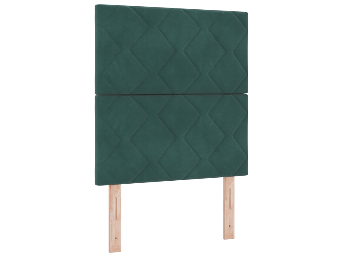 Colchão Com Molas Pocket Com Capa Com Zíper Vidaxl Verde Fabric (80x200 Cm)