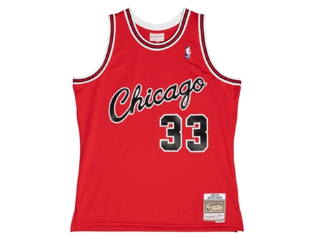 Camisola de Homem MITCHELL & NESS Chicago Bulls Nba Alternate Scottie Vermelho (XL)