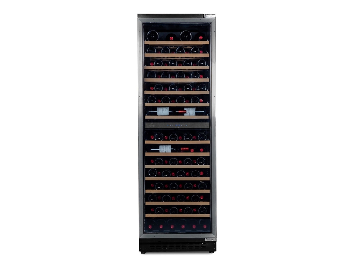 Adega De Vinho Embutir Vinobox 120 Deco 120 Garrafas 2 Zonas G Preta Climadiff