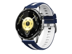 Pulseira de Silicone Bicolor para Huawei Watch Gt6, Fivela de Aço Preta, 22mm, Pulseira de Reposição Universal CHABERLU