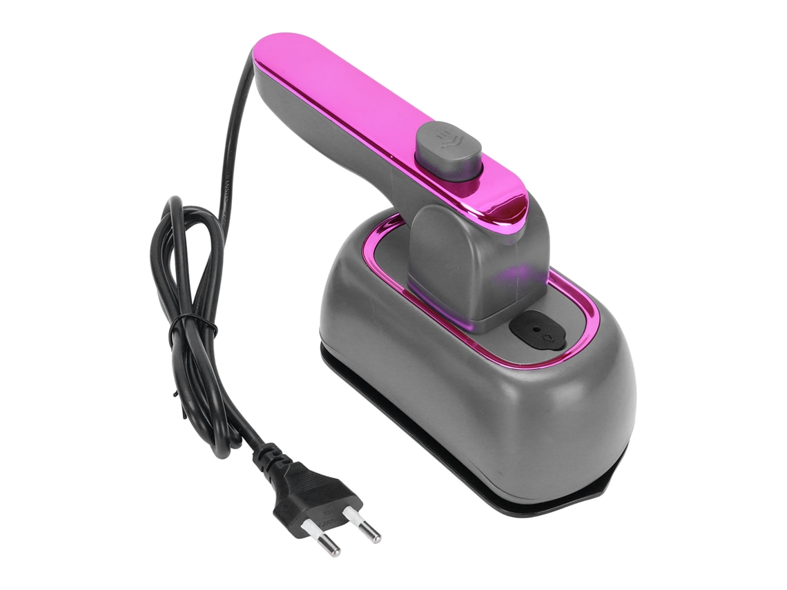 Máquina de Passar Vapor Portátil com Alça Rotativa Rápido Aquecimento para Roupas PLUGUE UE