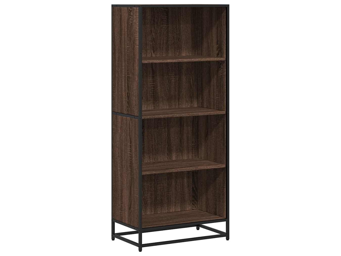 Bookcase, Bookcases Vidaxl Marrom Madeira Processada (n/a)