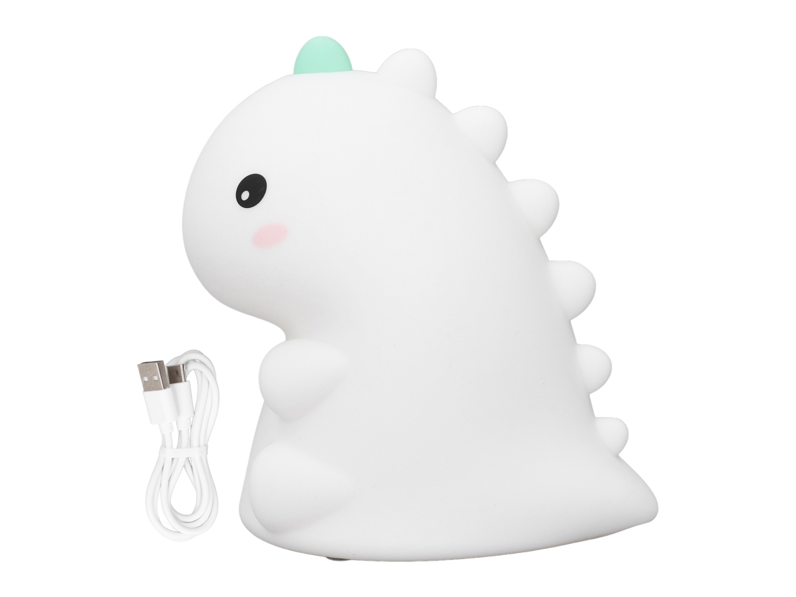 Luz Noturna Dinossauro Silicone Usb S/MARCA