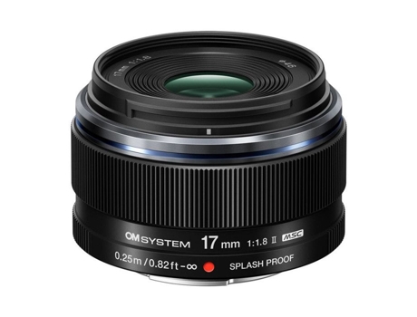 Objetivo De Focal Fixa Om System M.zuiko Digital 17 Mm F 1.8 Ii Preto Para Montagem Micro 4 3
