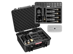 Mala Rígida Para 7 Pistolas Ip67 491x434x211mm Com Espuma Xpe E Interior Ajustável Tekmaquinas