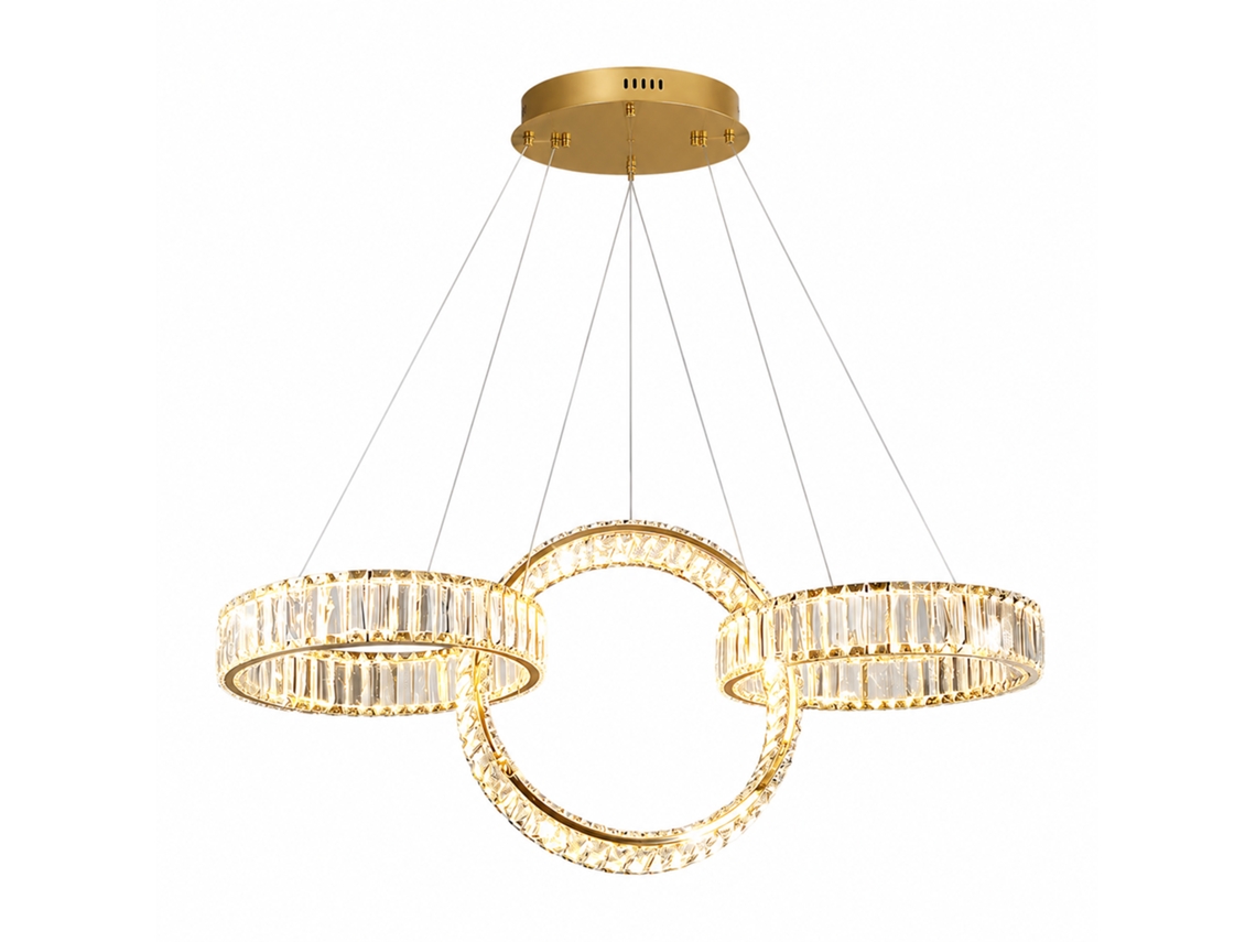 Candeeiro de Teto de Cristal PIBAOGU Asled 671 (dourado)