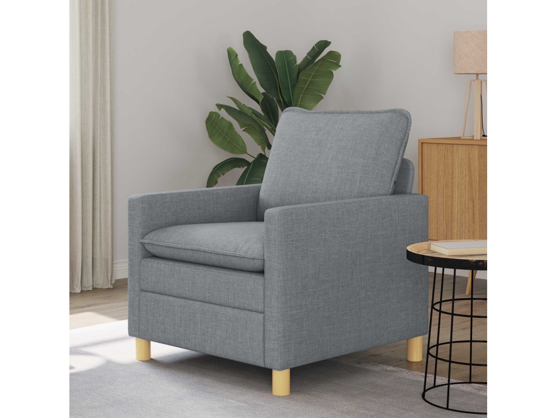 Vidaxl Sofá Cinzento-claro 76 X 81 X 87,5 Cm Tecido