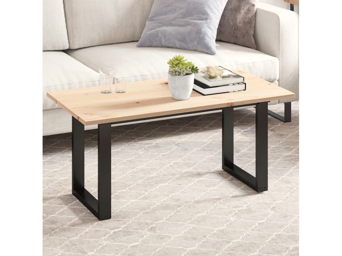 Tampo De Mesa Retangular 100x50x1,7 Cm Pinho Maciã§o DKD HOME DECOR