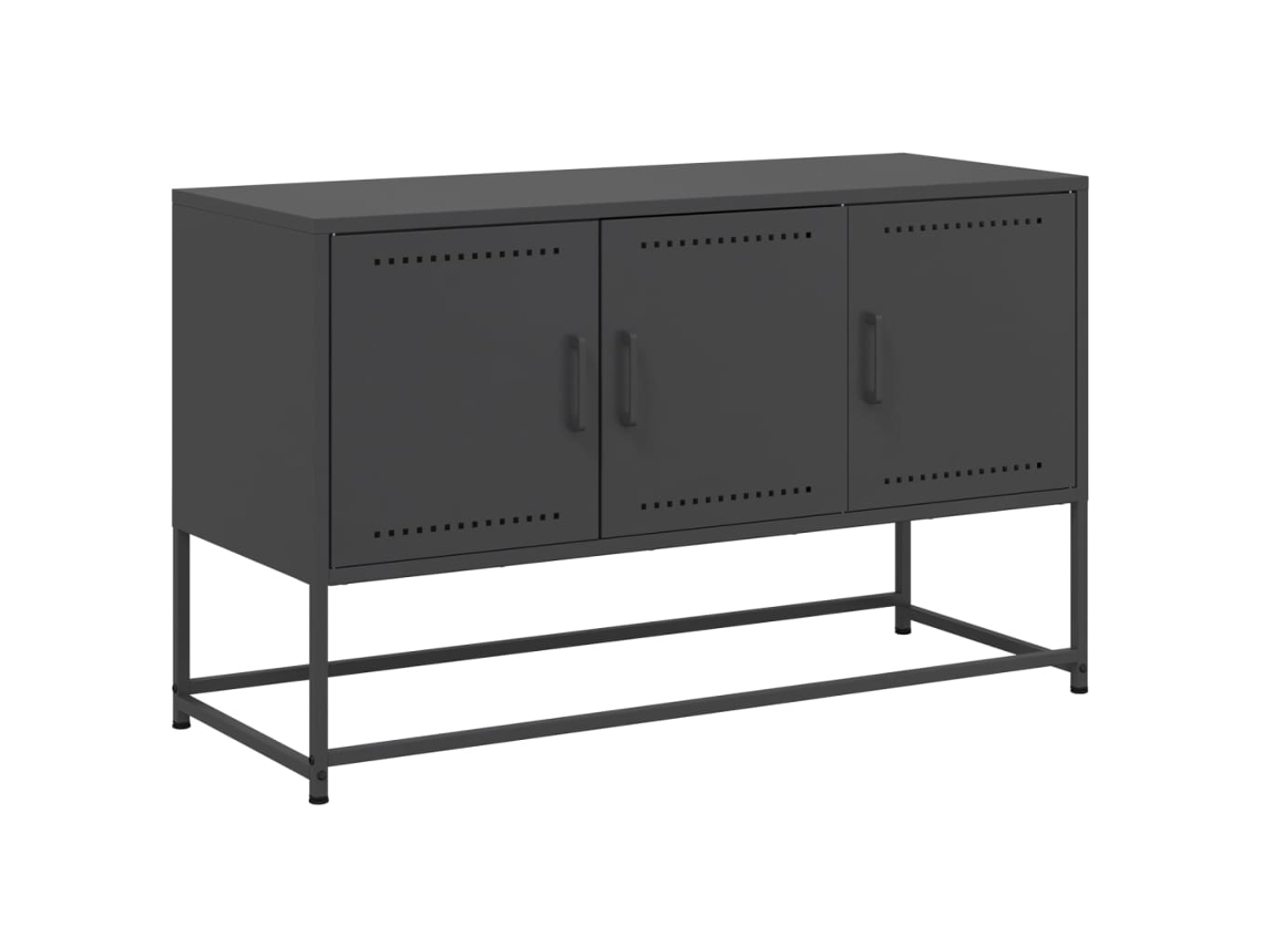 Móvel de Tv 100,5x39x60,5 Cm Aço Preto MAISON EXCLUSIVE