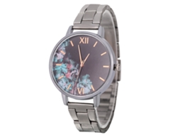 Reloj Analógico De Cuarzo De Moda Pulsera De Acero Ocio Zhoulianfa (plata)