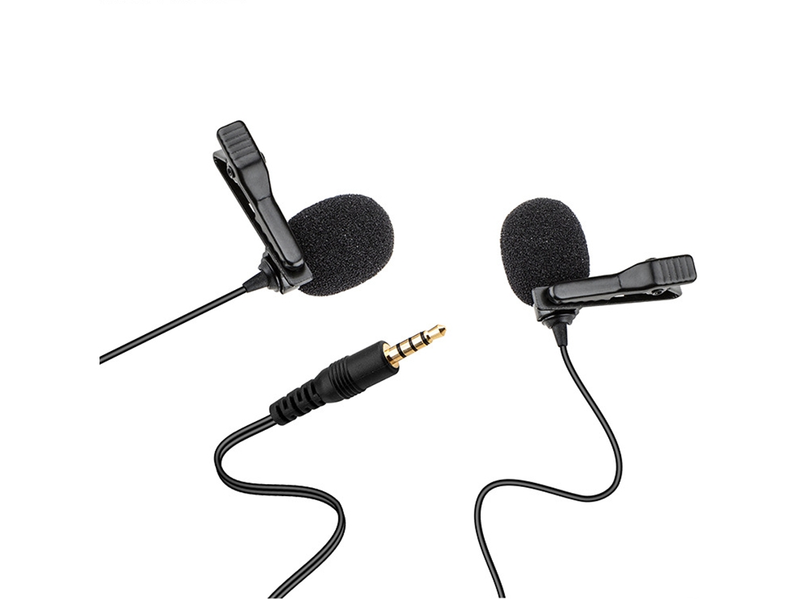 Microfone De Lapela 6m Com Proteção Contra Vento Aquaforge