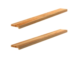 Vidaxl Soleiras Da Janela 2 Pcs 140x15x2 Cm Carvalho Castanho-claro