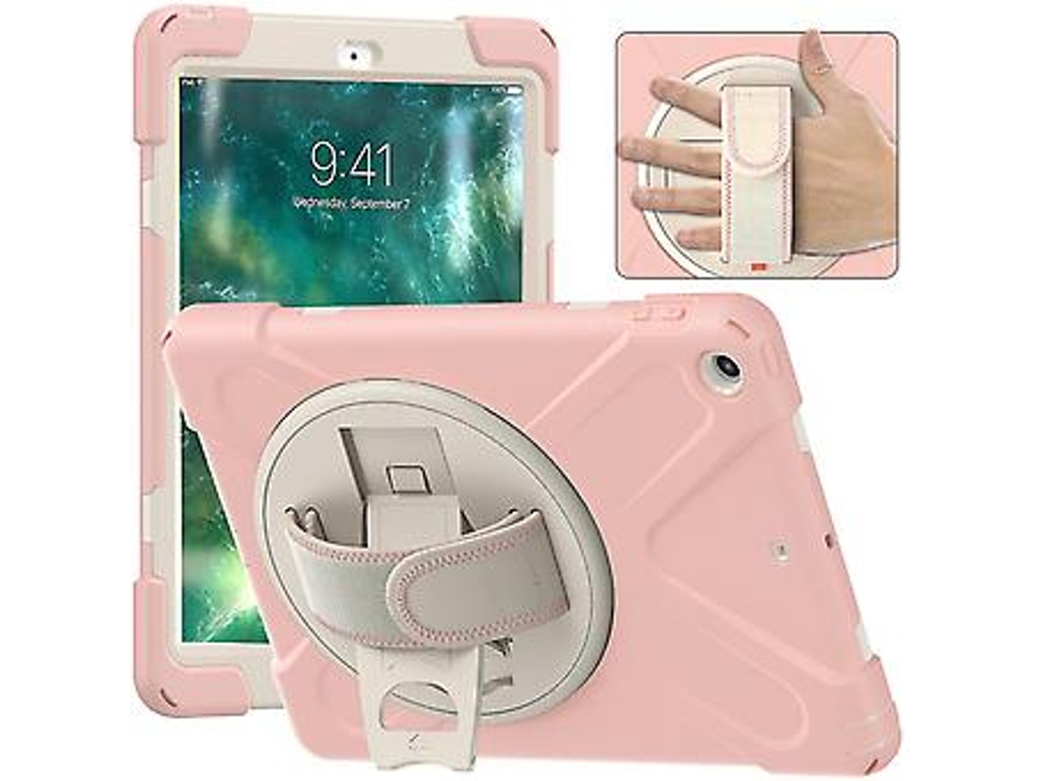 Capa Com Alça De Mão Para Ipad 9,7 Polegadas Suporte Ajustável, Porta Caneta E Proteção Contra Quedas. Tuotuo