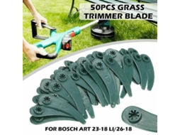 50 Lâminas De Plástico Para Cortador De Grama Bosch qb