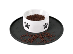 Tapete de Silicone para Ração de Cães e Gatos, Tigela Impermeável com Borda Alta, Protetor de Piso Anti derramamento AQUAFORGE
