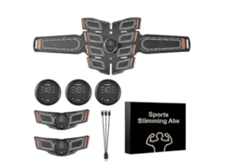 Lurelia Estimulador Abdominal Para Treinamento Muscular, Máquina Smart Fitness Ems Para Homens Dgzd Laranja