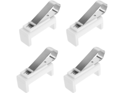 Conjunto De 4 Peças Clipes Para Abridor Porta Garagem Com Suporte Giratório Controle Remoto E...