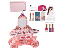 Primerox conjunto de Maquiagem Princesa para Meninas Brinquedo de Fingir com Boneca e Luzes